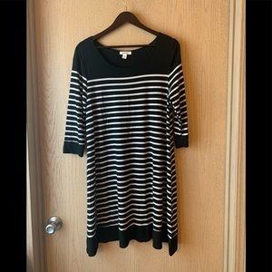 Black and White Stripped Dress